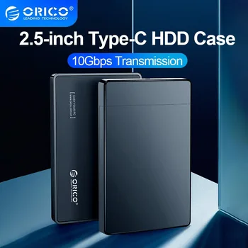 Корпуса на твърдия диск ORICO Type-C 2,5-Инчов Корпус за твърд диск Мобилен Кутия за твърд диск С голям обем данни, е Лесно да се Обработва Тънък Преносим Компактен