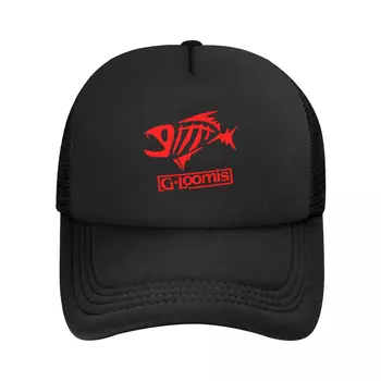 Персонални Червена бейзболна шапка Gloomis за улов на риболов, летят, Спортни Мъжки Дамски Регулируема Шапка на шофьор на камион, Лятна