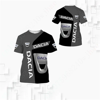 Тениска Dacia за мъже и жени, Унисекс облекло, Аниме, тениска оверсайз, ежедневни тениски Harajuku, быстросохнущий топ с къс ръкав