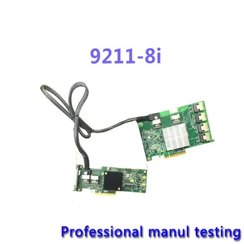 9211-8и 6 Gbit/s PCI-E SAS SATA HBA FW; Карта на RAID контролера в режим на IT P20 + 03X3834 20P удължител RAID Добре тестван преди да изпратите