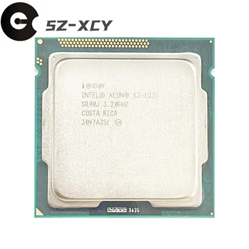 Четириядрен процесор Intel Xeon E3-1235 E3 1235 с честота 3,2 Ghz, процесор 6M 95W LGA 1155