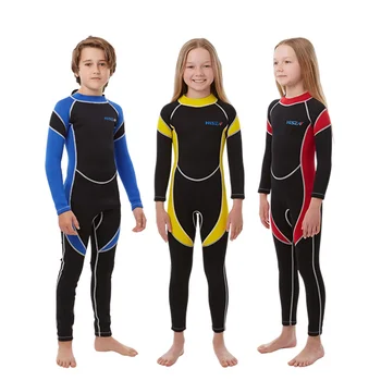 2,5 мм Неопреновый неопрен, детски костюм за сърф, екипировка за подводен риболов, Подводен риболов, уиндсърф, Бански костюми, екипировка за неопрен