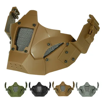 1БР Тактическа Страйкбольная маска за Лов на открито, Тренировочная маска за лице, Защитна маска за военна игра, защитна маска на половината лице за тренировки