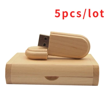 5 бр./лот 2,0 Дървени USB С Предавателна памет Флаш-диск pen drive 4 GB 8 GB 16 GB 32 GB 64 GB Фотография Сватбен подарък потребителски лого