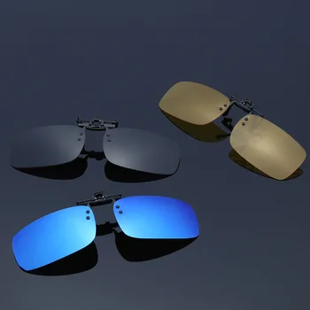 Поляризирани слънчеви очила с клипс за риболов, на водача, на мъже и жени, спорт на открито, Слънчеви очила с оцветяване, Модни очила за нощно виждане с клипс