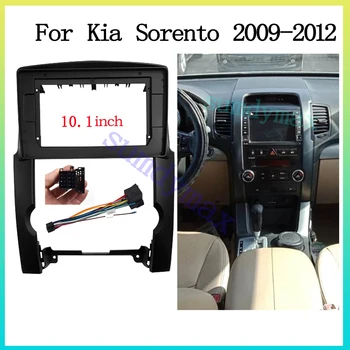 10.1-инчов авто радио с рамка за Kia Sorento 2009-2012 Стерео панел Теглене на кабели, Комплект за поставяне на декодер