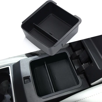 Кутия за съхранение на Централния Подлакътник за кола за Mitsubishi Outlander 2022 2023 Поставяне ABS Черен контейнер Органайзер за Ръкавици Аксесоари