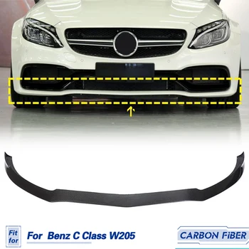 Спойлер Предна Броня от Въглеродни влакна за Mercedes-Benz C Class W205 C205 C63 AMG Coupe 2015-2018 Защита на Предната част на Устните и Брадичката