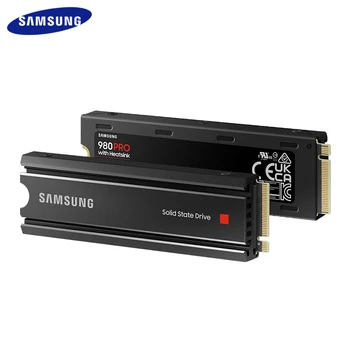 Новият Samsung 980 PRO SSD NVMe M. 2 С радиатор 1 TB И 2 TB PCIe Gen4 Вътрешен твърд диск С Терморегулированием, Съвместим с PS5