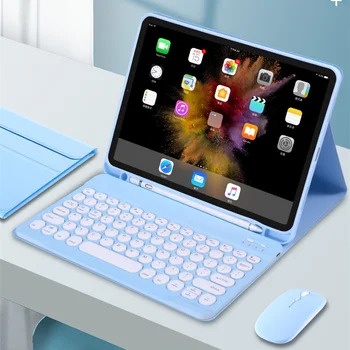 Калъф-клавиатура за Samsung Galaxy Tab S6 Lite 10,4 Инчов Калъф за Tab S6 Lite 10,4 P610 P615 Клавиатура Funda
