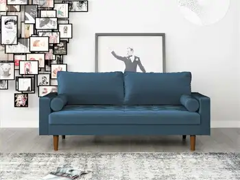 Разтегателен Mac Pride Furniture от САЩ, мебели за хол цвят на берлинската лазурен -САЩ-НОВ