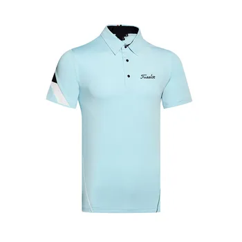 Облекло за голф, мъжка тениска-поло с къс ръкав, модни тънка фланелка, впитывающая пот, бързосъхнеща тениска-ПОЛО, Спортна риза за голф игрища на открито