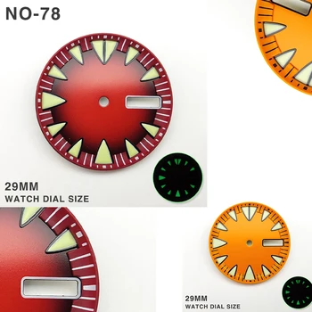 29-миллиметровые превръща аксесоари NH36 zifferblatt с светящимся циферблат заместват на часовници seiko, които буквално са подходящи за механизъм NH36/4R.