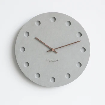 продава дървени часовници с тихо механизъм 12 инча, Индивидуален дизайн, кварцов стенен часовник в скандинавски стил