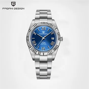 Нов мъжки механичен часовник PAGANI DESIGN, е луксозна марка, 40 мм, сапфирен кристал, неръждаема стомана, 200 м, водоустойчиви часовници Renogio Masculin