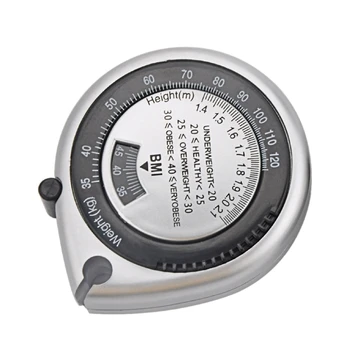 367D Калкулатор за ИТМ 150 см/60 см с кнопочной втягивающейся лента за измерване на ИТМ