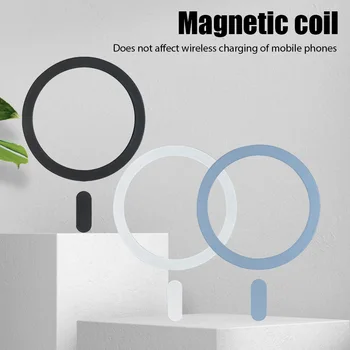 3 бр. за магнитни пръстени Magsafe, универсален метален стикер, поддръжка на безжично зарядно устройство, метална плоча за автомобил на притежателя на магнит