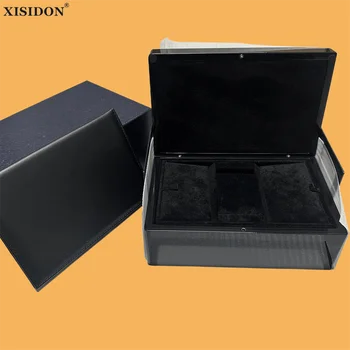 Фабриката-доставчик на Fm Luxury, Оригинална Дървена кутия за часовници с черен пиано боя Вътре, Черно кадифе и обичай Подарък калъф за часа AAA