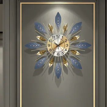 Съвременните скандинавски часовници Стенни Часовници Хол Безшумни Вътрешни часовници Украса на Ресторанта, Декоративни Стенни часовници Атмосфера на Модата