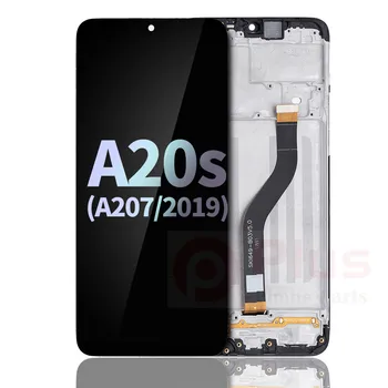 LCD дисплей с сензорен екран с подмяна на рамка за Samsung Galaxy A20s (A207/2019) (пакет) (черен)
