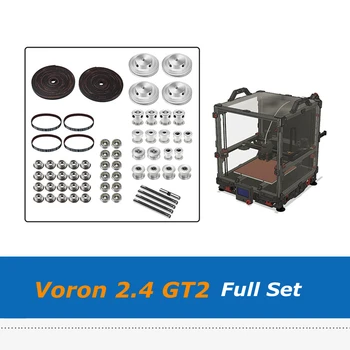 Комплект Части за 3D-принтер Voron V2.4 GT2 LL-2GT с Отворен Зъб шкивом времето колан 188-2GT, Носещи вала 625 F695 2RS За Voron2.4