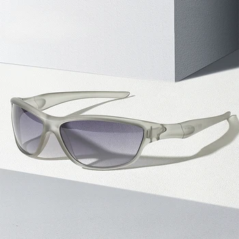 Нови спортни слънчеви очила Y2K, ретро мъжки слънчеви очила за шофиране, модерни и прости слънчеви очила
