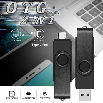 Тип C USB Флаш памет OTG 2В1 IOS Stick USB 2,0 128 GB Флаш памет 64/32 GB Карта за iPhone13/14/XR Xiaomi Apple