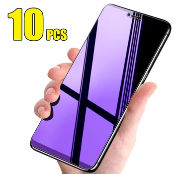10шт Анти-Синьото Защитно Фолио За Екран От Закалено Стъкло За iPhone 15 Pro Max 14 Plus 13 Mini 12 11 XR XS X 8 SE
