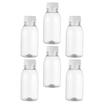 бутилки за вода 6шт на едро за Многократна употреба Прозрачни бутилки Празни бутилки за мляко в Пластмасови бутилки