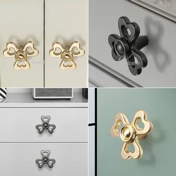 Дръжки на чекмеджета Кухненски шкаф Врата копчето в творчески стил Дърпа Мебелни дръжки от с сплав, дръжки за шкафове, Шкаф-скрин