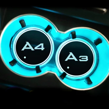 Седем цвята на колата стикер интериор декоративни разсеяна светлина led в колата За Audi A1 A3 A4 A5 A6 A7 Автоаксесоари