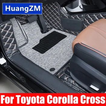 Автомобилни постелки автоаксесоари Авто килим Кожени калъфи за автомобилни Toyota Corolla Cross 2021 2022