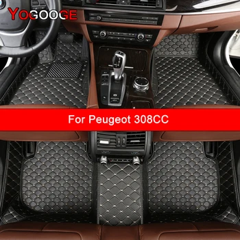 Автомобилни Постелки YOGOOGE по поръчка За Peugeot 308CC, Автоаксесоари, килим за краката
