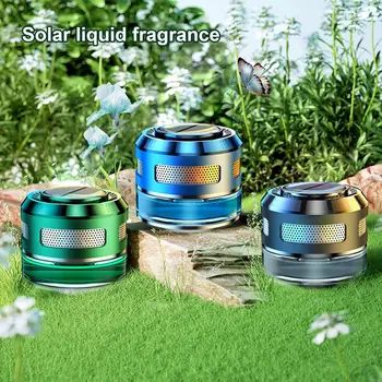 Авто Парфюм Украшение на слънчеви батерии Aromatherapy Auto Декор за Мъжете, Безопасен и Стилен Предлага в зелен, сив, син цвят
