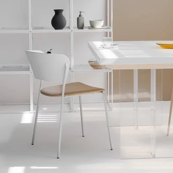 Скандинавски Прост Модерен стол за Хранене С Акцент Върху облегалката на Кафе с Кухненски стол За Грим, Дизайнерски мебели за дома WKDC