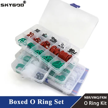 Комплект запечатване на пръстените VMQ NBR FKM опаковка с Високо Качество За Автомобилната Уплътнението е Гумена Шайба, Гама Уплътнения, Червено/Черно/Зелен Комплект Запечатване на пръстените