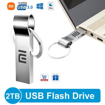 Оригинален флаш-памети Xiaomi USB 3.0, високоскоростен твърд диск капацитет 2 TB, преносим флаш памет Type-C, метална карта памет и 2 TB