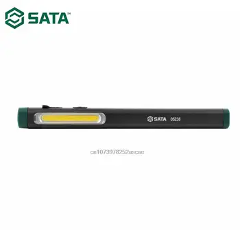 Мултифункционален led мини лампа-дръжка SATA COB за проверка на работата, led фенерче-факел с по-магнит и клип W05236