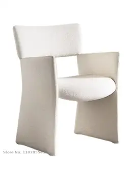 Скандинавски дизайнерски стол в короната, модельная стая, стол за грим, маса за хранене, стол, стол за преговори, стол за прием на гости, тоалетка, стол