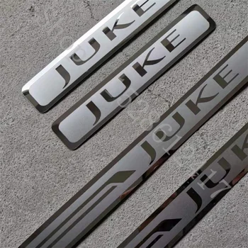 За Nissan Juke F15 F16 2010-2024 Защита на накладки на праговете от неръждаема стомана, защитни стикери за Авточасти, автоаксесоари за прага