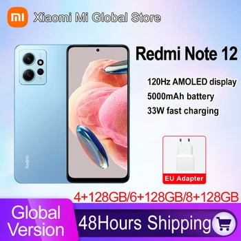 Смартфон Xiaomi Redmi Note 12 Глобална версия на 120 Hz AMOLED Snapdragon® 685 33 W Бързо Зареждане на 50-Мегапикселова Камера, Батерия с капацитет 5000 mah