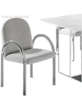 Акрилни италиански маса за хранене, стол, дизайнерски, модерен минималистичен работен стол, скандинавски лампа, луксозен стил, домашен прозрачен стол за грим