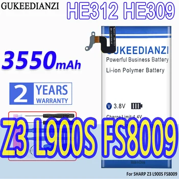 Капацитет на батерията GUKEEDIANZI HE312 HE309 3550 ма За SHARP Z3 L900S FS8009 Bateria