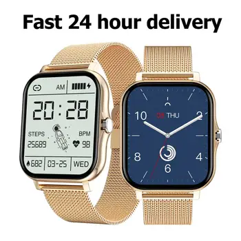 Смарт часовници Мъжки Bluetooth-автоматичен Женски смарт часовници за Apple HuaWei, xiaomi с пълен сензорен екран, фитнес часовник, Новост