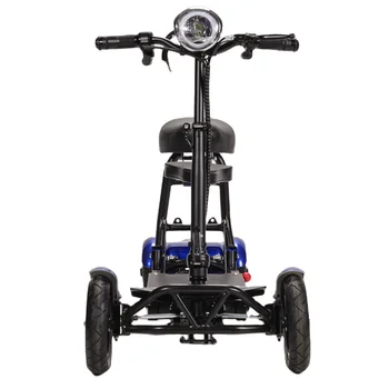 Добре проектиран и изработен Сгъваем Лесен мощен квадрицикл ниска мобилност opklapbare scootmobiel compact scootmobiel