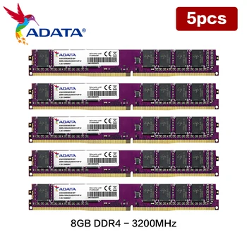 5 бр./lot, 100% оригинална оперативна памет AData DDR4 8 GB 2666 Mhz, 8 GB DDR4 3200 Mhz, Благородна оперативна памет За настолен компютър