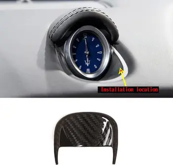 Тампон за часовника на арматурното табло на автомобила от този въглеродни влакна, подходящи за Maserati Ghibli 2014-2021