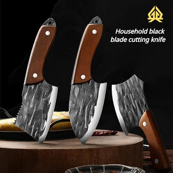 XTL Домакински Кухненски нож за рязане с черен нож, Изкован нож за плодове, Кухненски нож за рязане, Нож за рязане на инструменти на открито