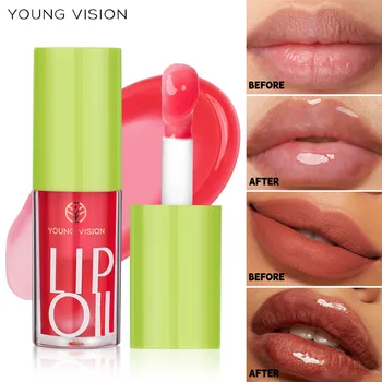 YOUNG VISION 6-цветно Масло за грижа за устните, Прозрачен Воден Блясък, Лятна Освежаваща Глазура за устни