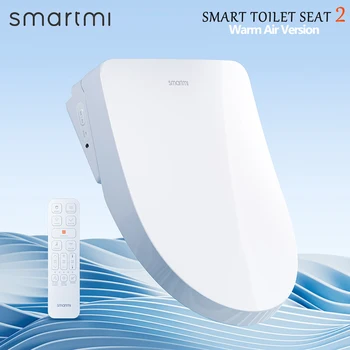 Smartmi Умна покриване на седалки за тоалетна 2 Водоустойчив Електрически капак за тоалетна, Антибактериално умно биде с подгряване, Седалка за тоалетна с дистанционно управление